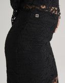 Gonna Midi in Pizzo Nero