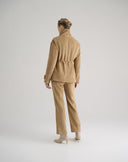 Pantalone in Velluto Dritto Nocciola
