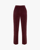 Pantalone in Velluto Dritto Bordeaux