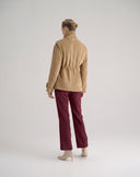 Pantalone in Velluto Dritto Bordeaux