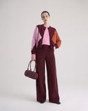 Pantalone Palazzo Fluido Bordeaux