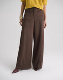 Pantalone Ampio con Tasche Moro