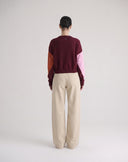 Pantalone a Gamba Larga Panna