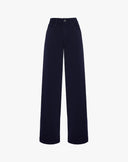 Pantalone a Gamba Larga Blu