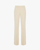 Beige Straight Trousers