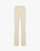 Beige Straight Trousers