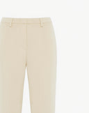 Beige Straight Trousers