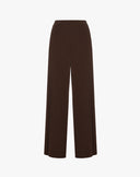 Wide and Flowy Dark Brown Trousers
