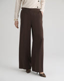 Wide and Flowy Dark Brown Trousers