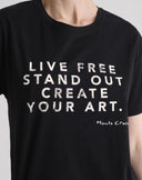 T-Shirt con Stampa Grafica Nero