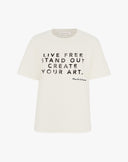 T-Shirt con Stampa Grafica Bianco
