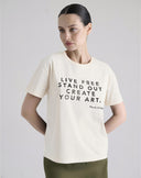 T-Shirt con Stampa Grafica Bianco